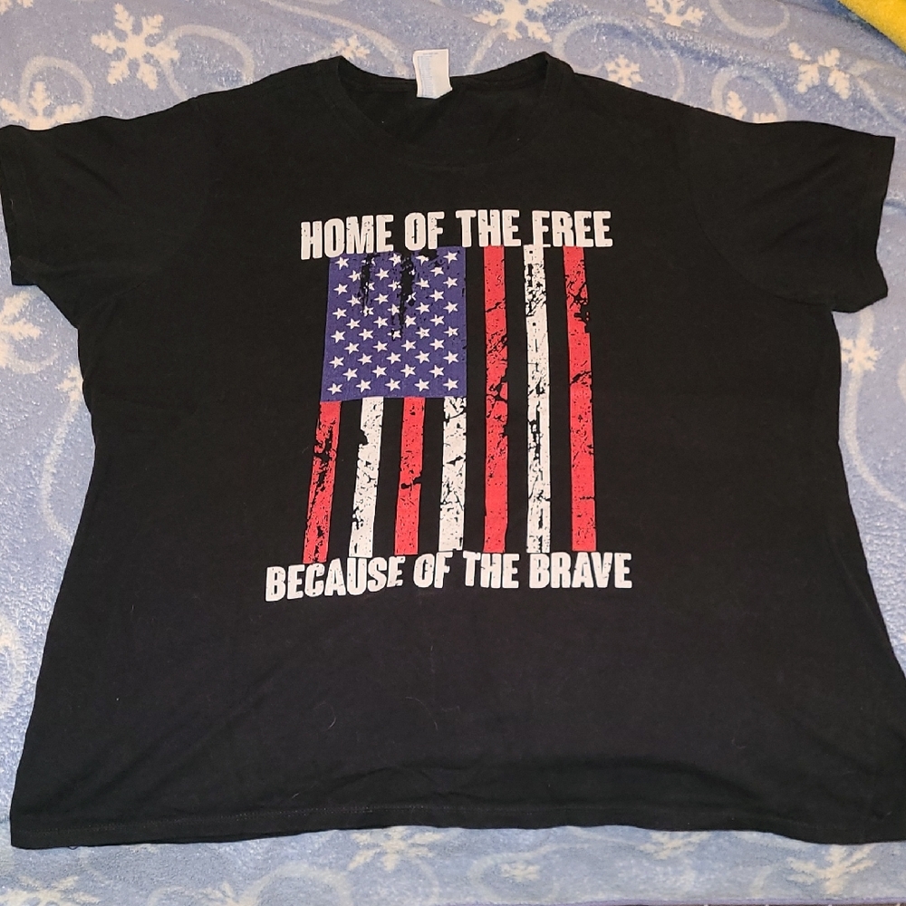 Black Patriotic Short Sleeve Tee